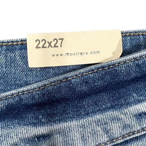 Kancan High Rise Boyfriend Jeans Plus Sz 22 Light Wash Distressed Stretch NEW! - Picture 14 of 14